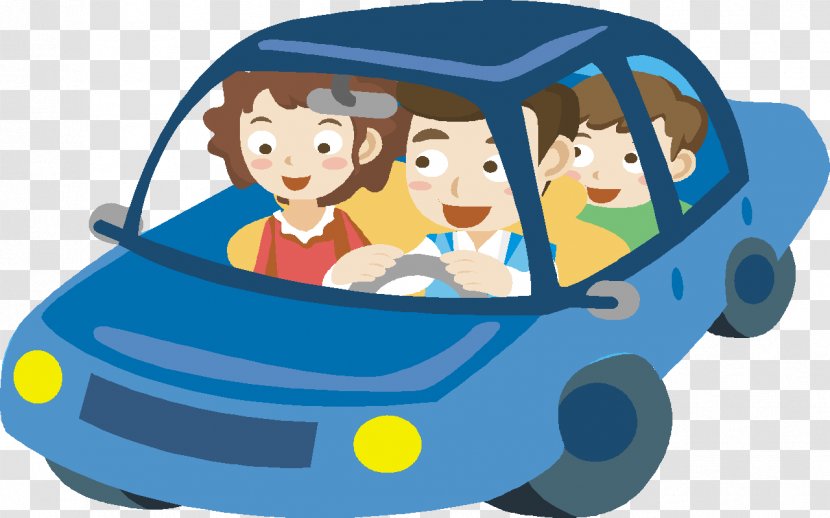 Cartoon Child Family Clip Art - Play - Car Transparent PNG