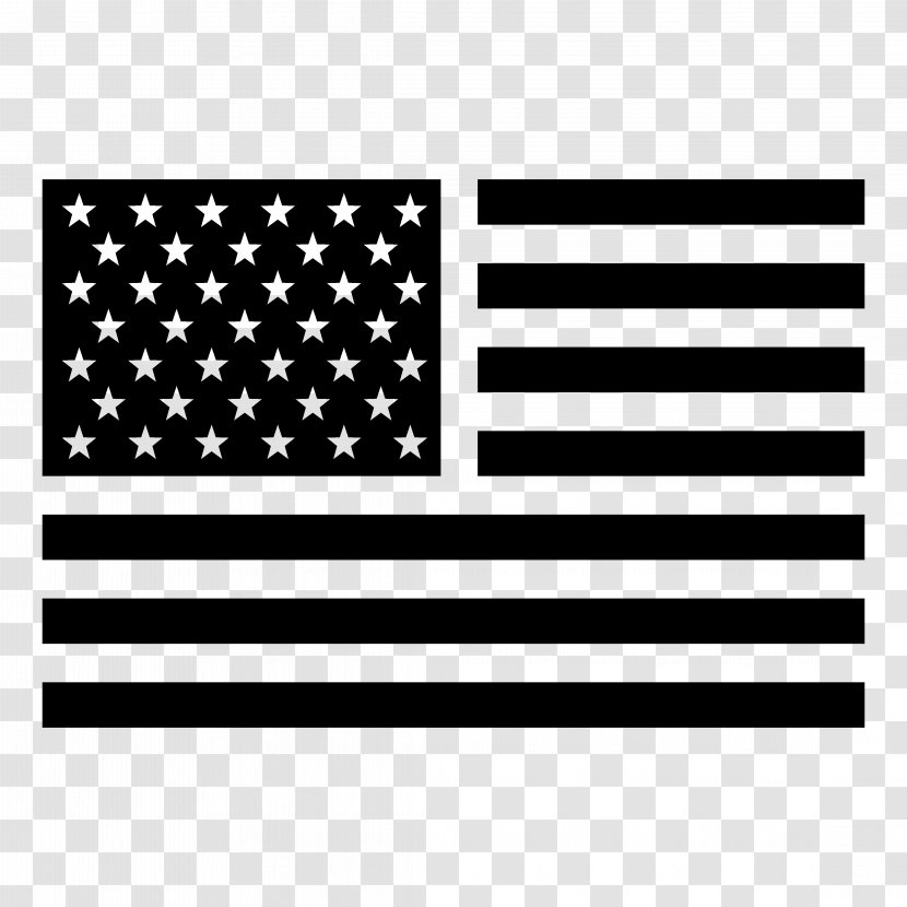 Flag Of The United States Dominican Republic - Thin Blue Line Transparent PNG