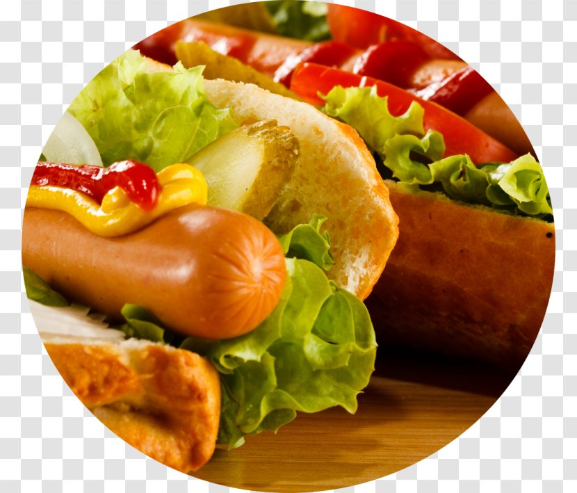 Hot Dog Fast Food Barbecue Sauce Vienna Sausage Pickled Cucumber - Dish Transparent PNG