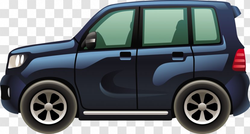Sport Utility Vehicle Cartoon Van Vector Graphics - Wheel - Car Transparent PNG