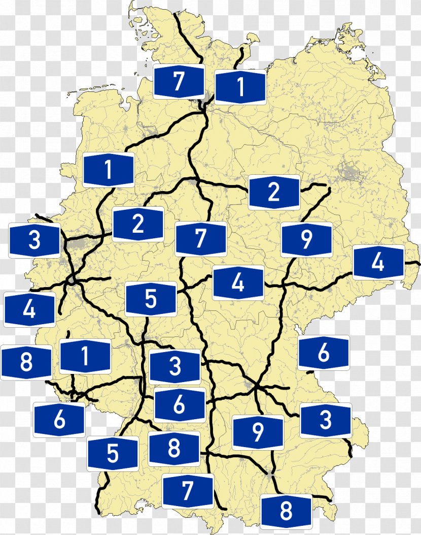 Bundesautobahn 10 Controlled-access Highway Almanya'daki Otoyollar Map - World - 9 Transparent PNG