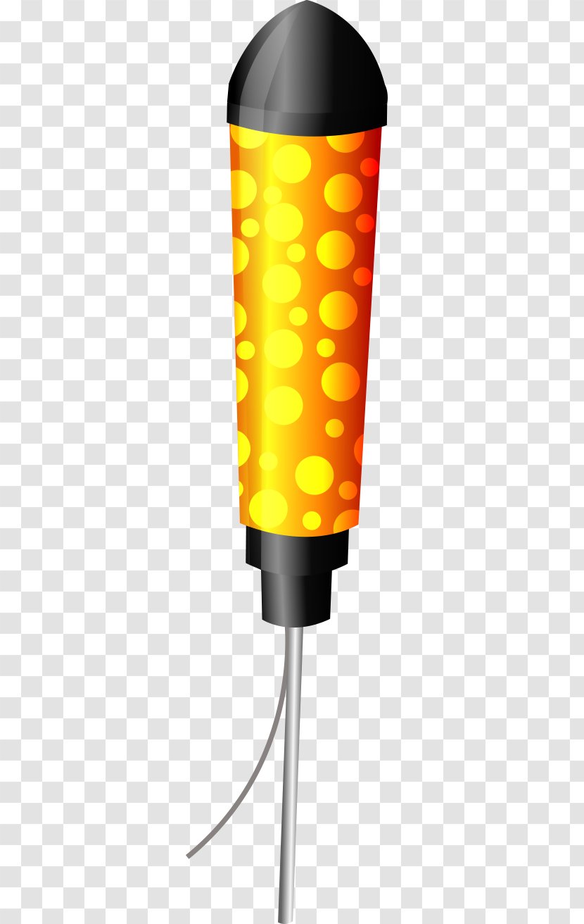 Fireworks Firecracker Clip Art - Orange - Vector Transparent PNG