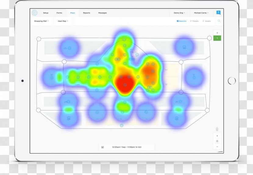 Heat Map Technology Diagram Beacon - Engineer Transparent PNG