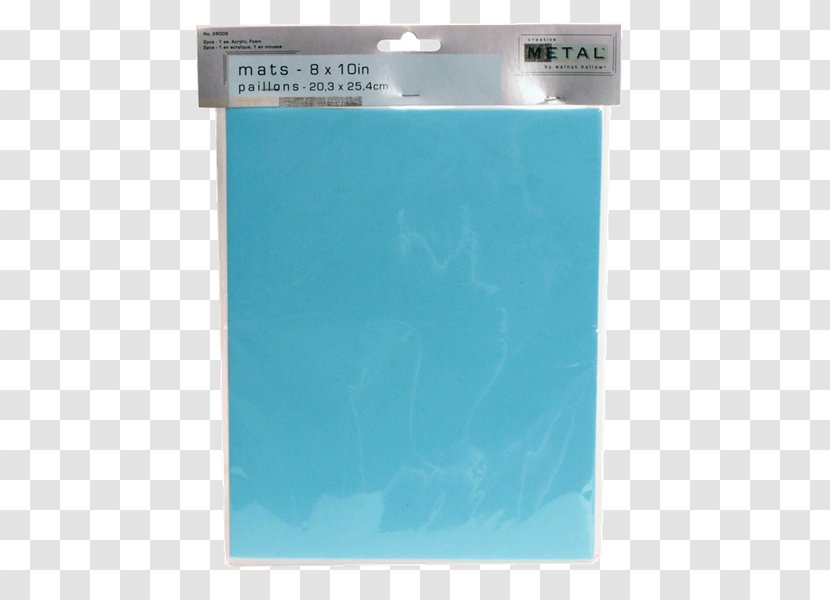 Turquoise Plastic Rectangle - Foam Board Transparent PNG