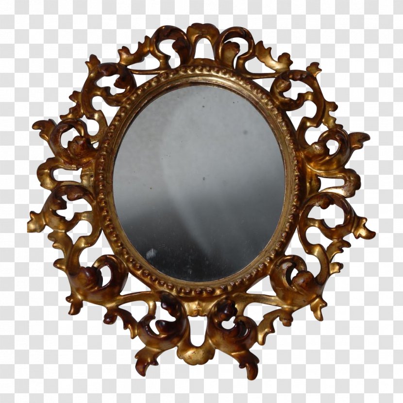 Magic Mirror Picture Frames - Gold - Porcelain Transparent PNG