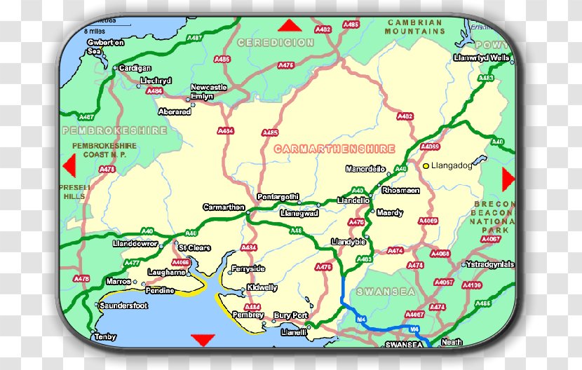 Water Resources Carmarthenshire Map Ecoregion Land Lot Transparent PNG