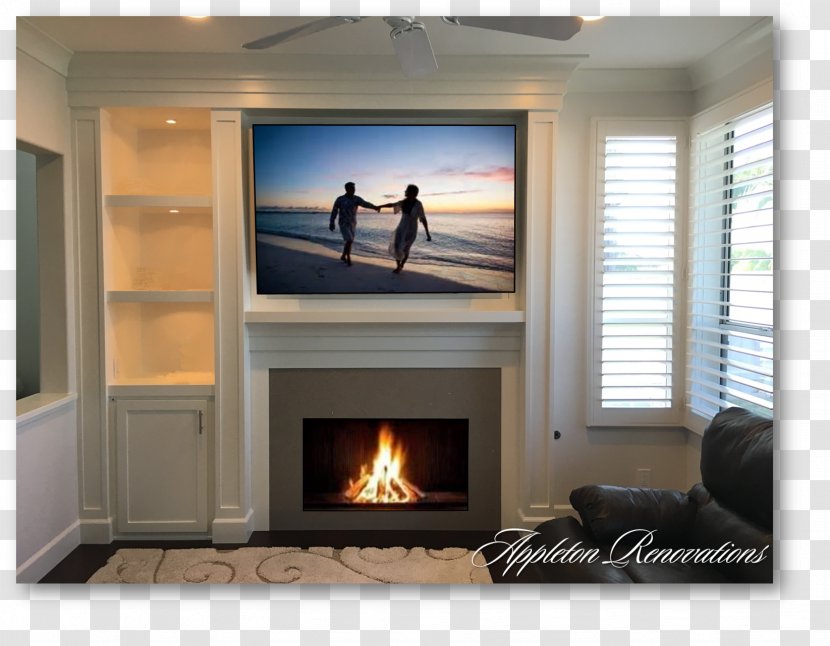 Entertainment Centers & TV Stands Home Theater Systems Fireplace Window - Heat - Amusement Facilities Transparent PNG