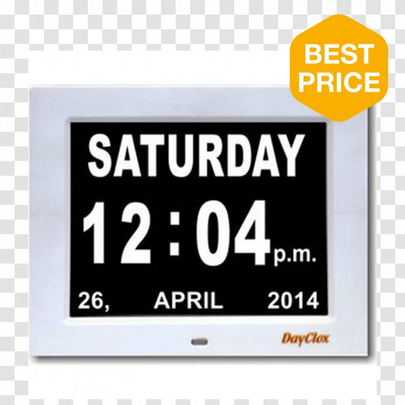 Digital Clock Alarm Clocks Mantel Calendar Date - Text Transparent PNG