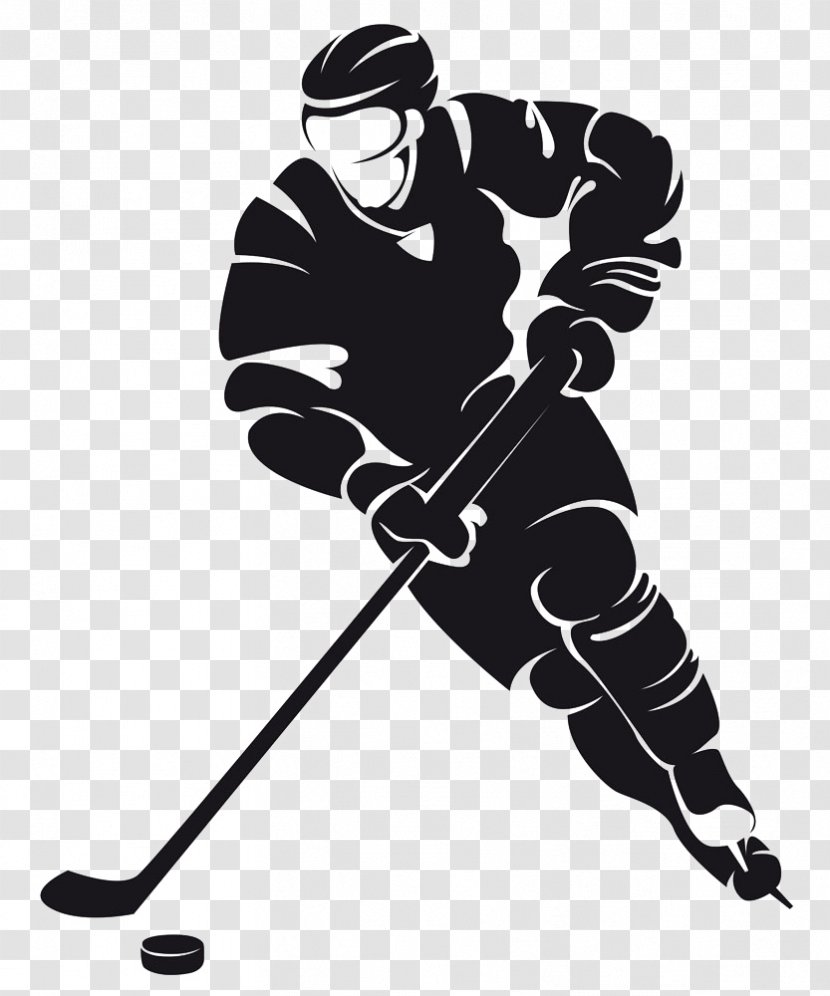 Ice Hockey Player Clip Art - Sports Equipment - Painted Play Man Transparent PNG