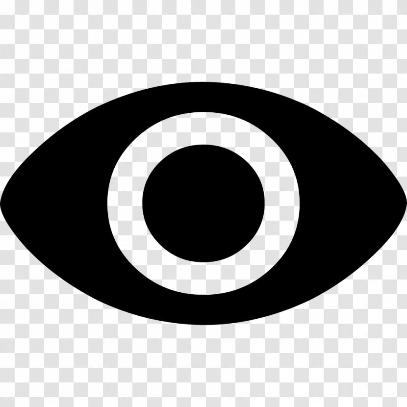 Icon Design Eye Visualization - Black And White - Eyeball Transparent PNG