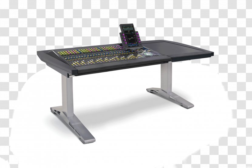 Desk Table Recording Studio Sound And Reproduction - Furniture Transparent PNG
