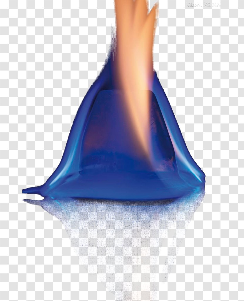 Liquid Water Neck - The Burning Flame On Blue Ice Transparent PNG