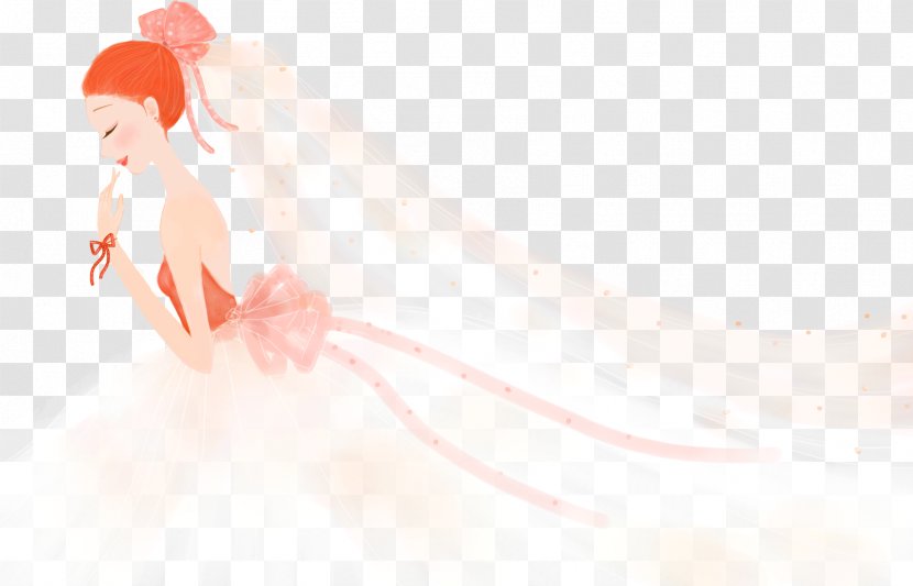 Skin Illustration - Cartoon - Painted Beautiful Bride Transparent PNG