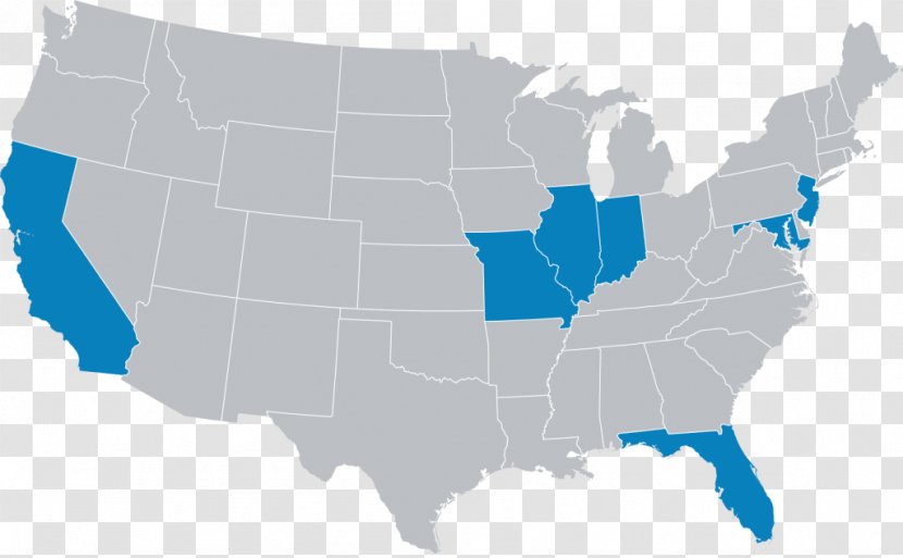 United States Blank Map U.S. State - Vector World Material Transparent PNG