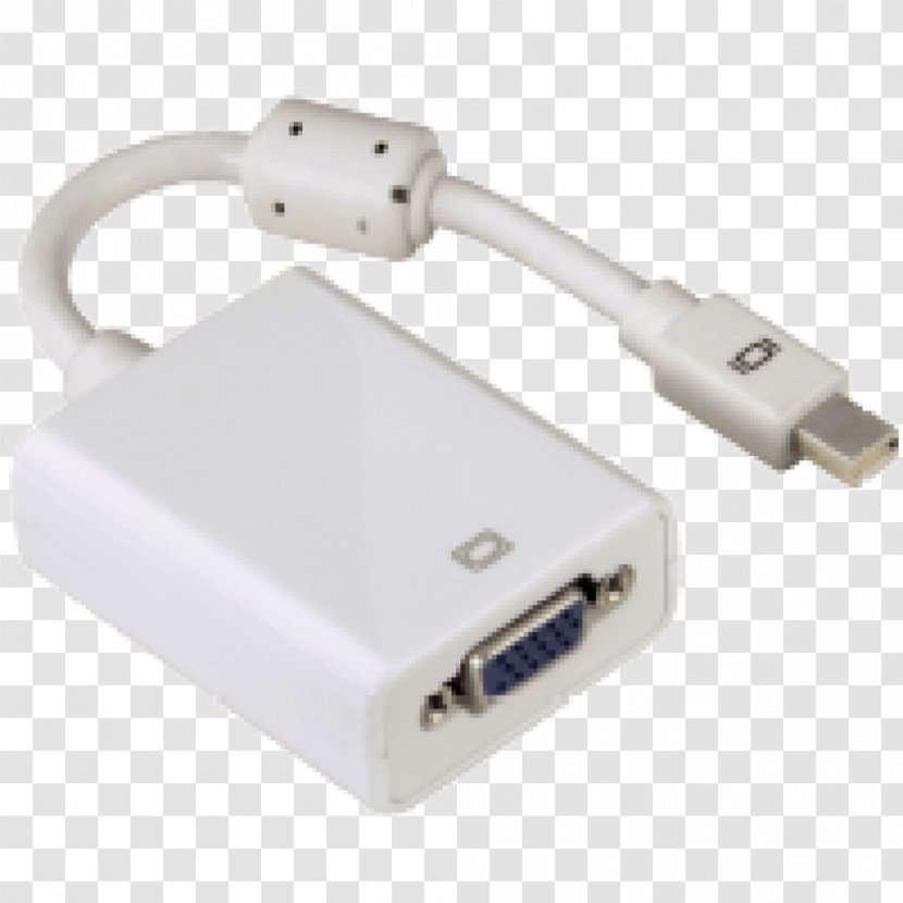 MacBook Pro Mini DisplayPort VGA Connector - Data Transfer Cable - Apple Transparent PNG