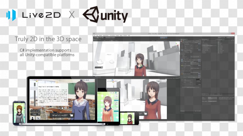 Unity 2D Computer Graphics Live2D Software Development Kit - 2d Transparent PNG