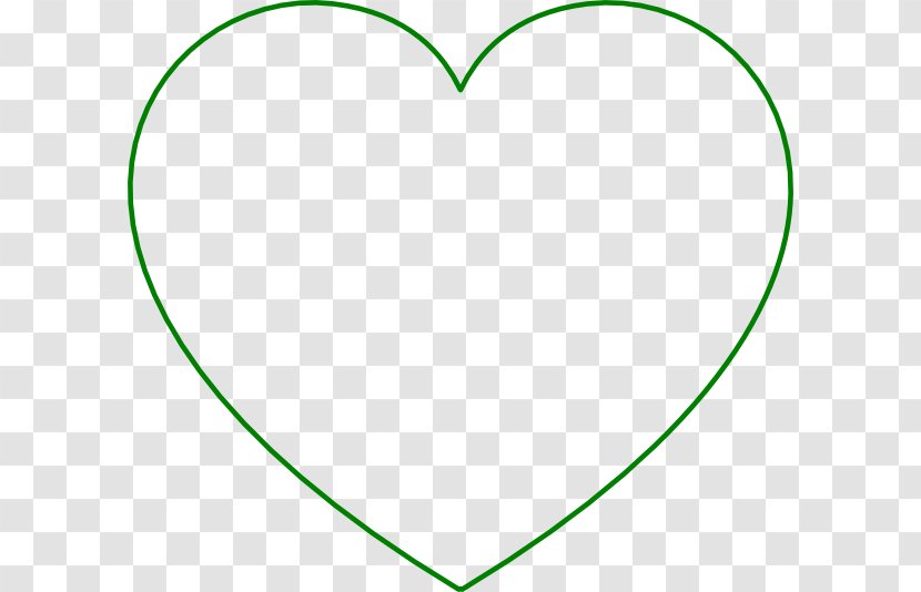 Green Heart Clip Art - Silhouette Transparent PNG
