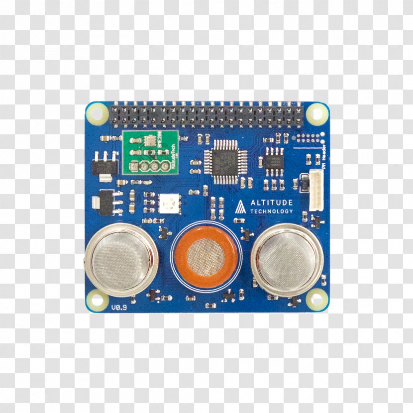 Electronics Technology Sensor Microcontroller Electronic Engineering - Gas - Blue Transparent PNG