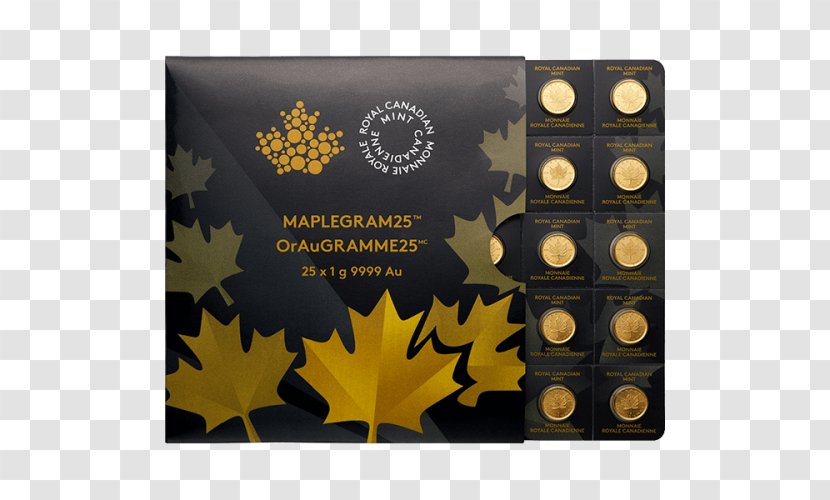 Canadian Gold Maple Leaf Bullion Coin - Ounce Transparent PNG