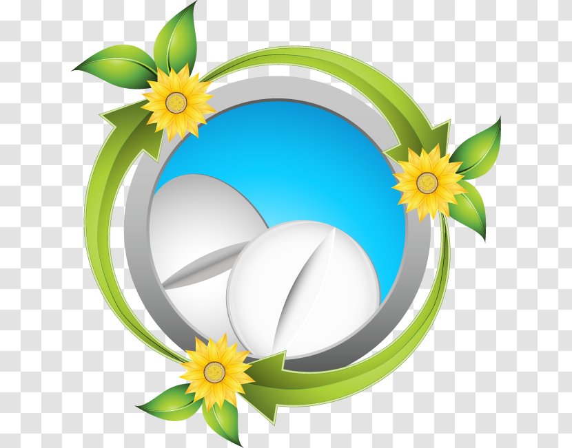 Royalty-free Illustration - Daisy - Decorative Blue Background White Pills Transparent PNG