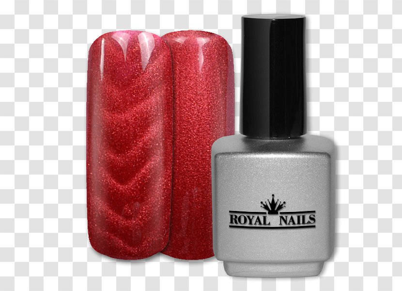 Nail Polish Salon Gel Nails Art - Red Glitter Transparent PNG