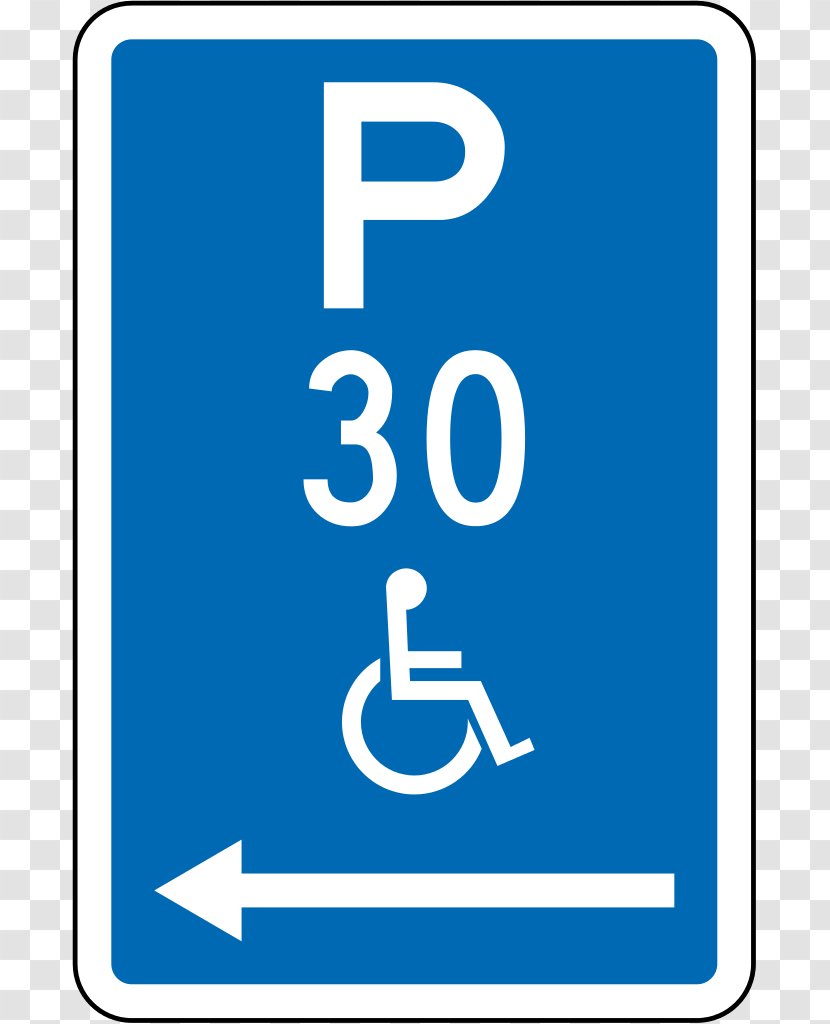 Road Signs In New Zealand Car Park Disabled Parking Permit - Text - Printable Handicap Transparent PNG