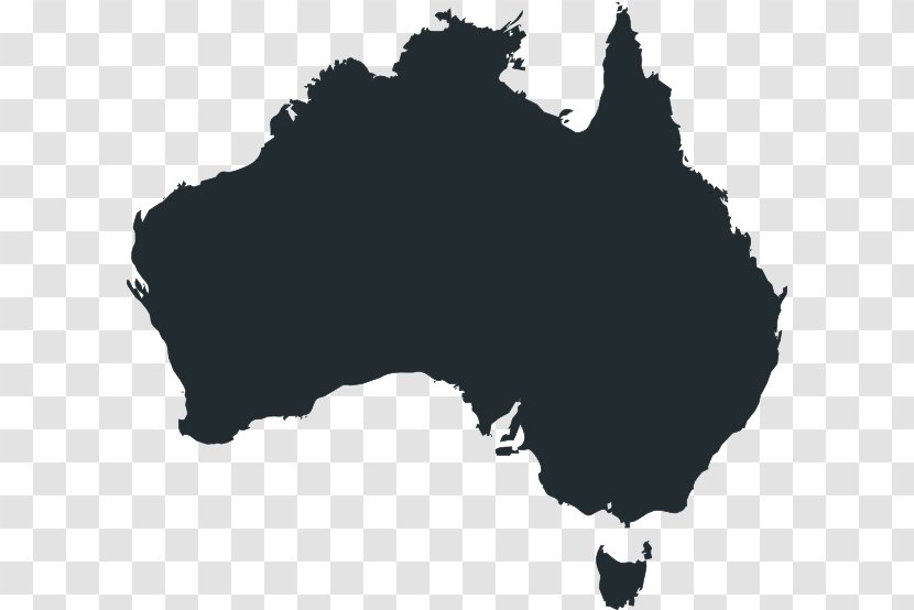 Australia Vector Graphics Map Royalty-free Image - Monochrome Transparent PNG