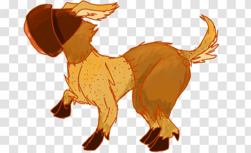 Dog Cattle Horse Fauna - Fictional Character - Sepia Transparent PNG