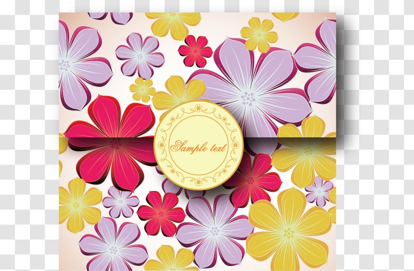 Flower Clip Art - Free Content - Vector Painted Envelopes Transparent PNG