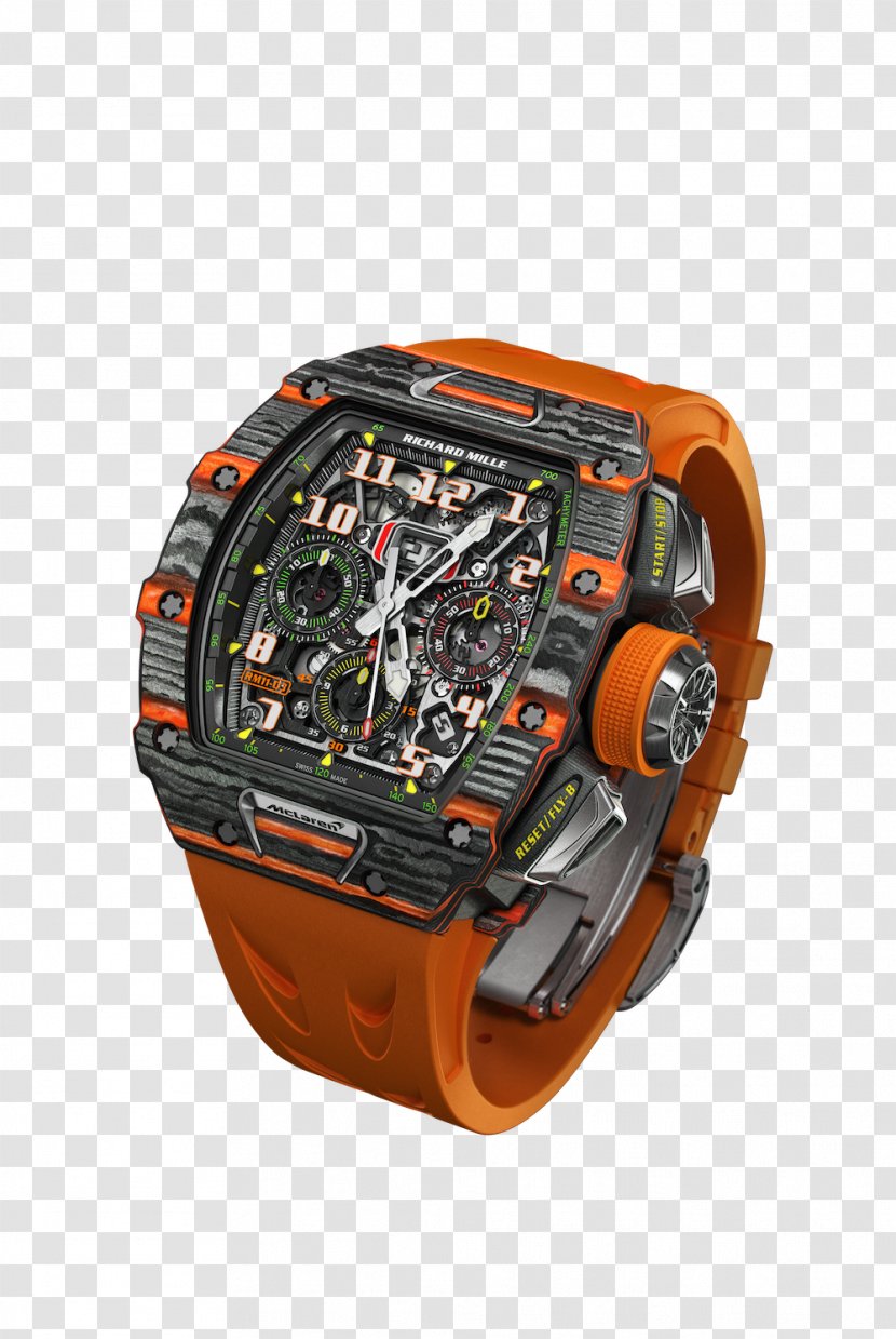 Counterfeit Watch Richard Mille Tourbillon Flyback Chronograph - Clock Transparent PNG