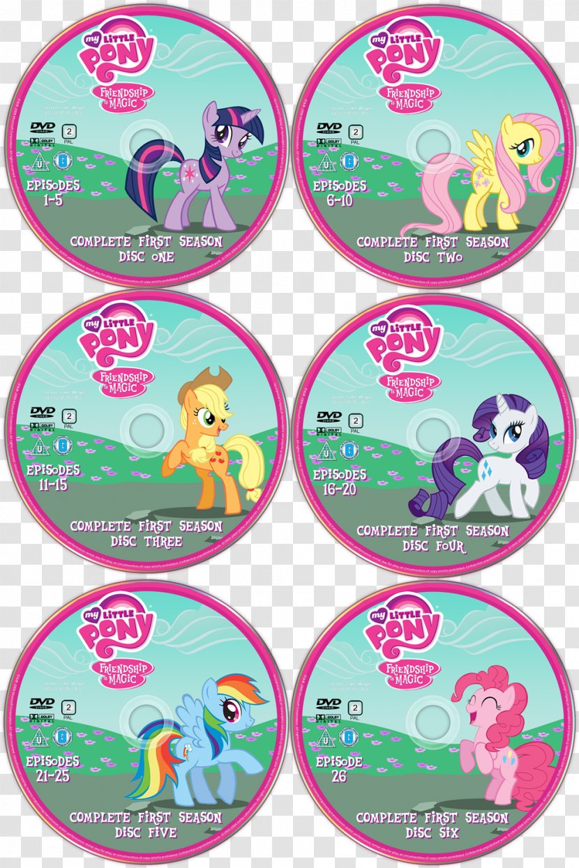 My Little Pony: Friendship Is Magic - Pony - Season 1 DVD MagicSeason 2Cd Cover Design Transparent PNG