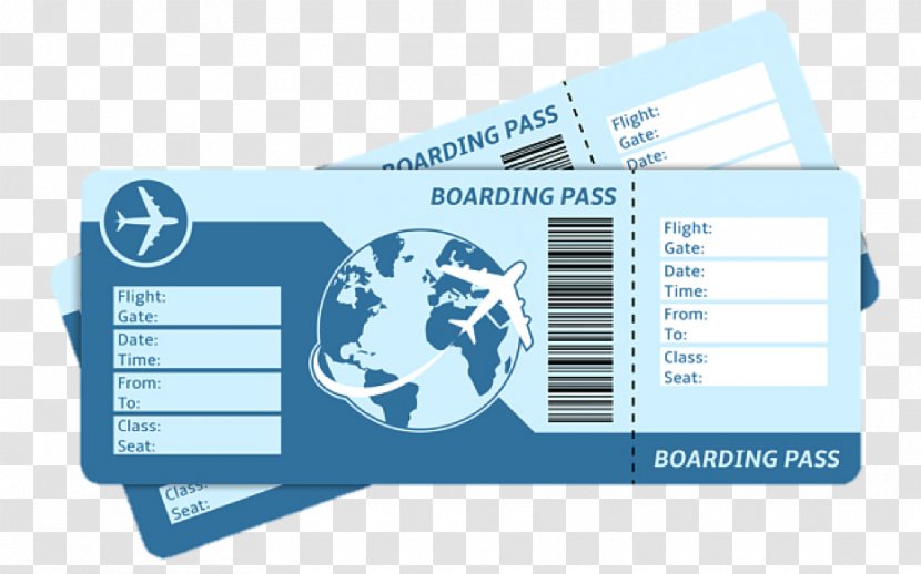 Airplane Flight Airline Ticket Boarding Pass Travel - Airport Transparent PNG