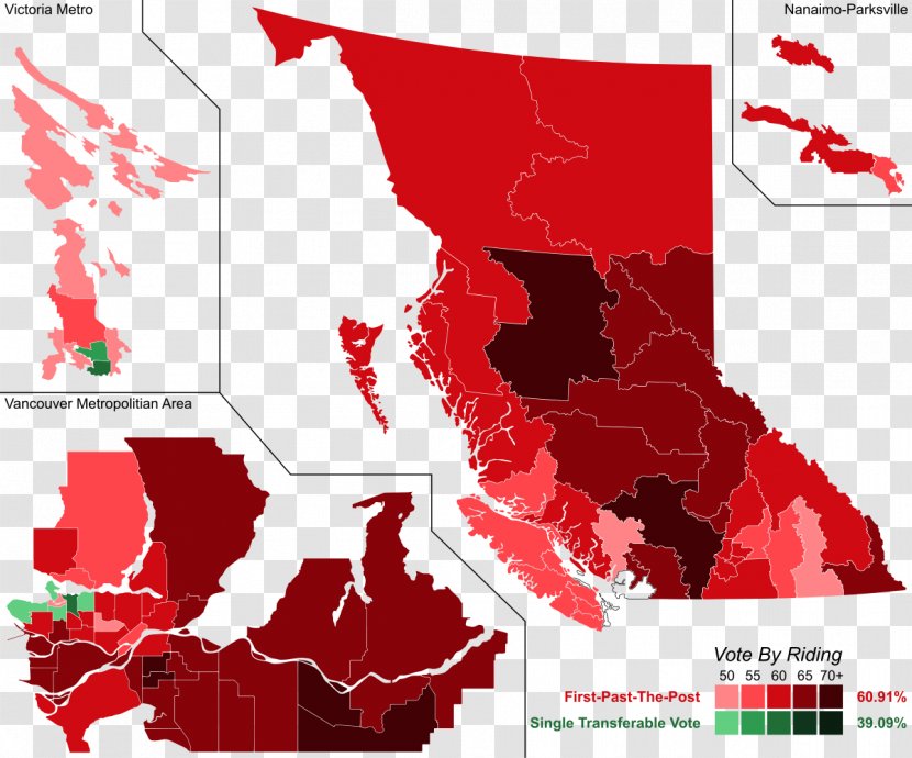 Comox British Columbia General Election, 2013 Abbotsford South 2017 - Map - Red Transparent PNG