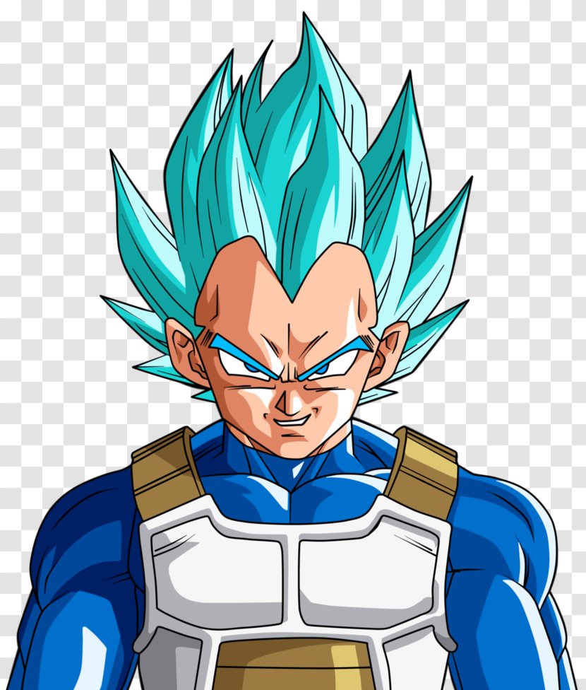 Vegeta Goku Majin Buu Super Saiyan - Watercolor Transparent PNG