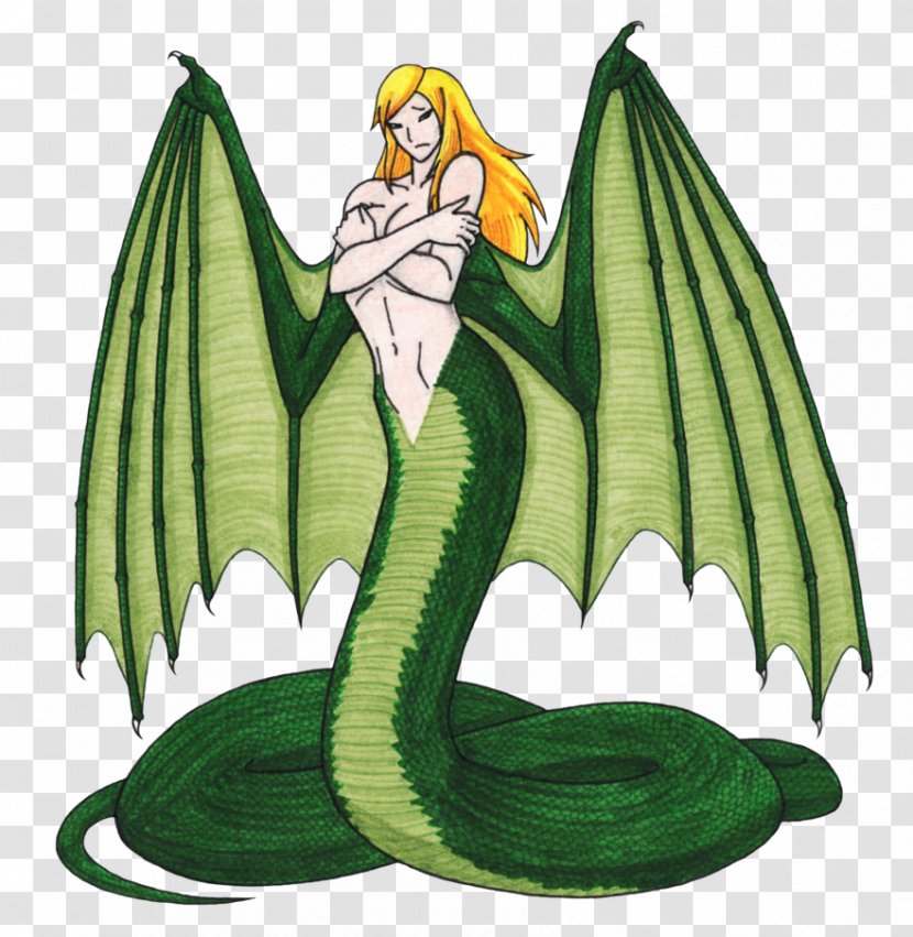 Dragon Leaf Cartoon Legendary Creature - Supernatural - Beautiful Mermaid Tail Transparent PNG
