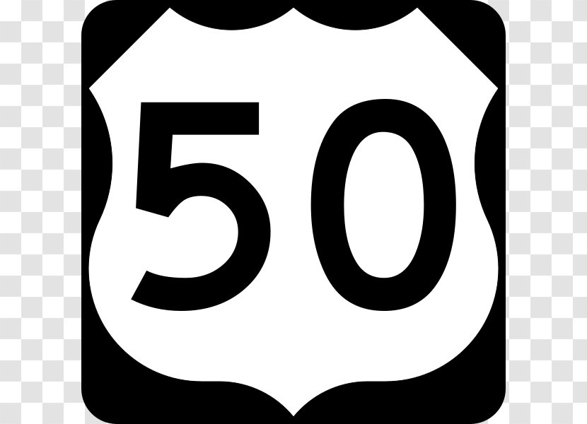 U.S. Route 59 53 20 90 52 - Road - Number 50 Cliparts Transparent PNG