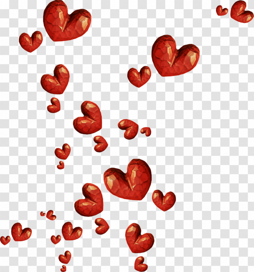 Red Heart Valentines Day Transparent PNG