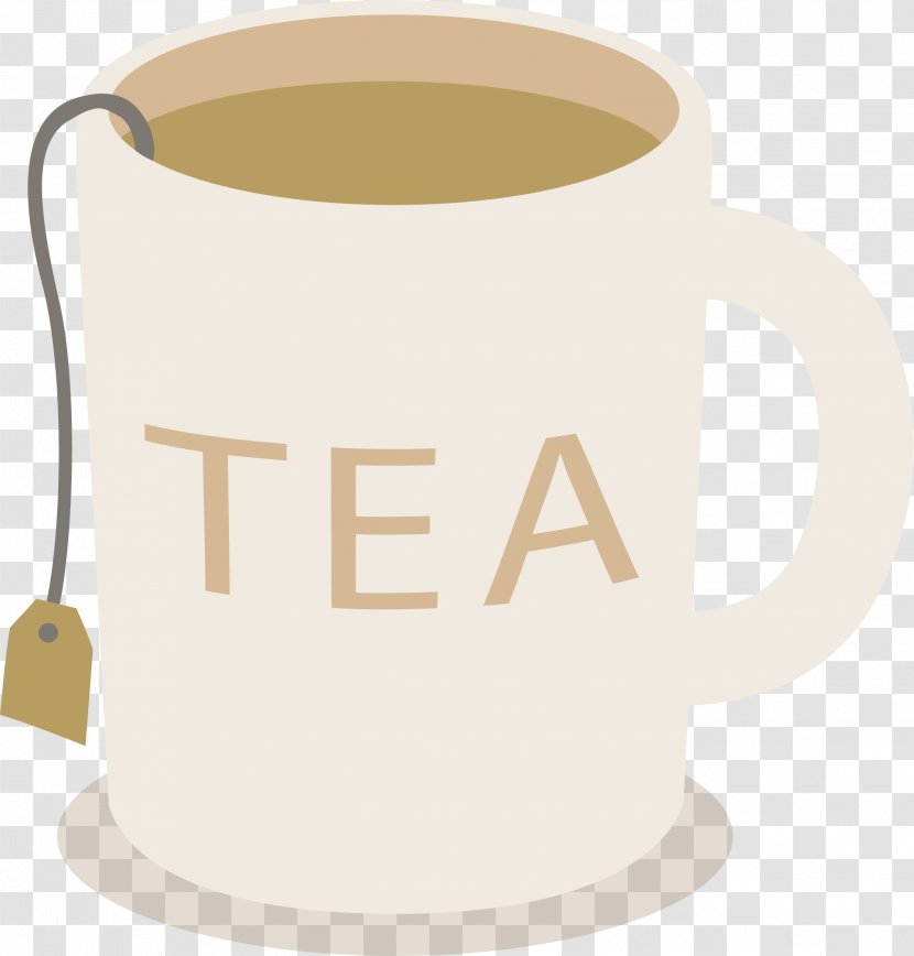 Teacup Coffee Cup Mug - Tea With Bag Transparent PNG