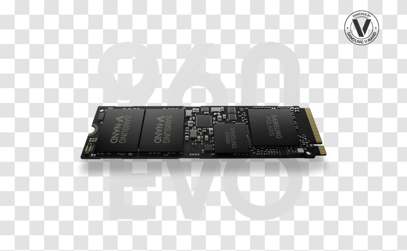 Samsung SSD 960 EVO NVMe M.2 Flash Memory Group Electronics Microcontroller - Technology - Accessory Transparent PNG