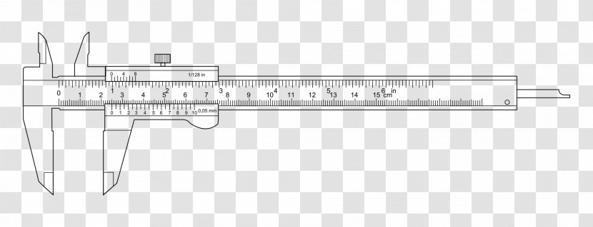 Calipers Firearm Ranged Weapon Trigger - Measuring Instrument - Scale Drawing Transparent PNG