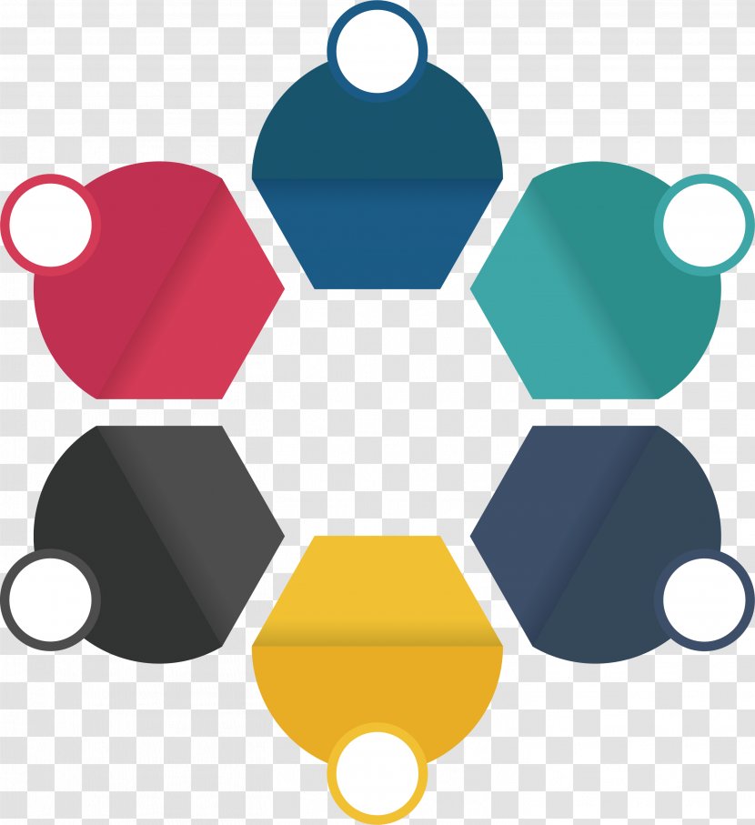 Business Company Royalty-free Illustration - Point - Colorful Polygon Petal Chart Transparent PNG