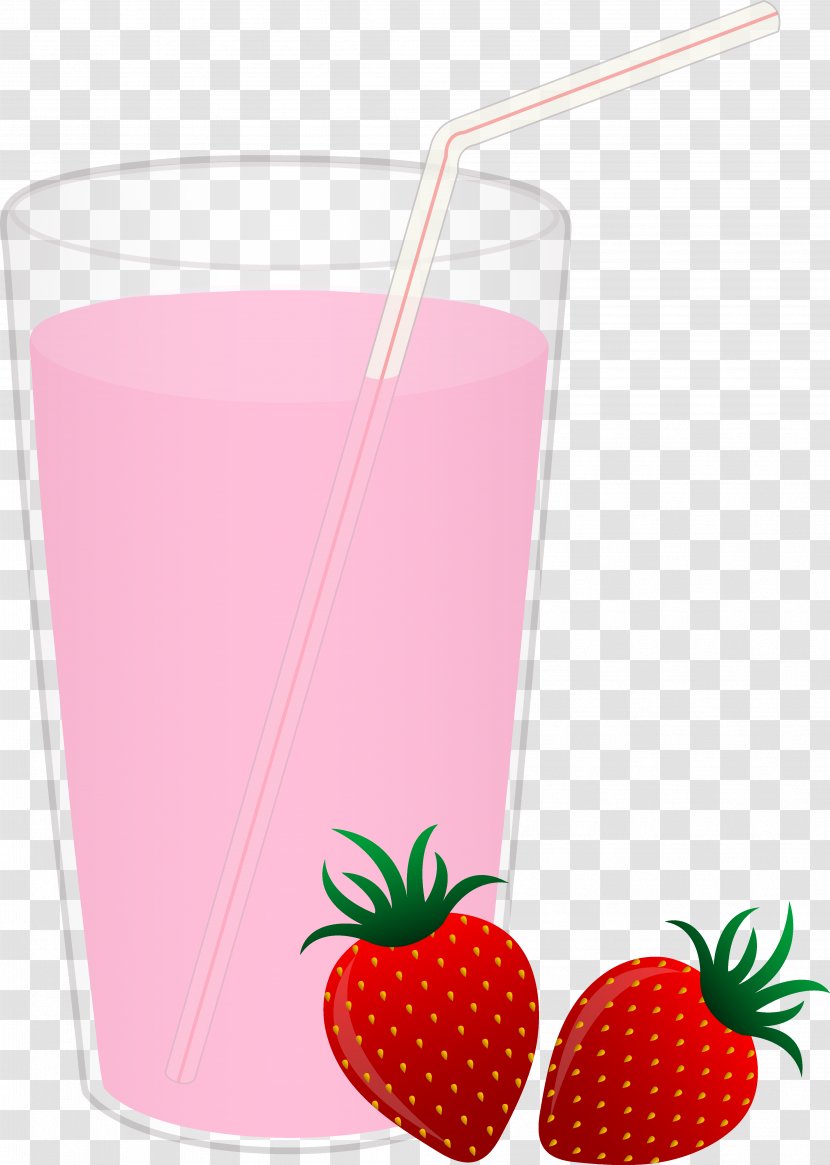 Ice Cream Milkshake Strawberry Clip Art - Food - Pictures Of Cartoon Strawberries Transparent PNG