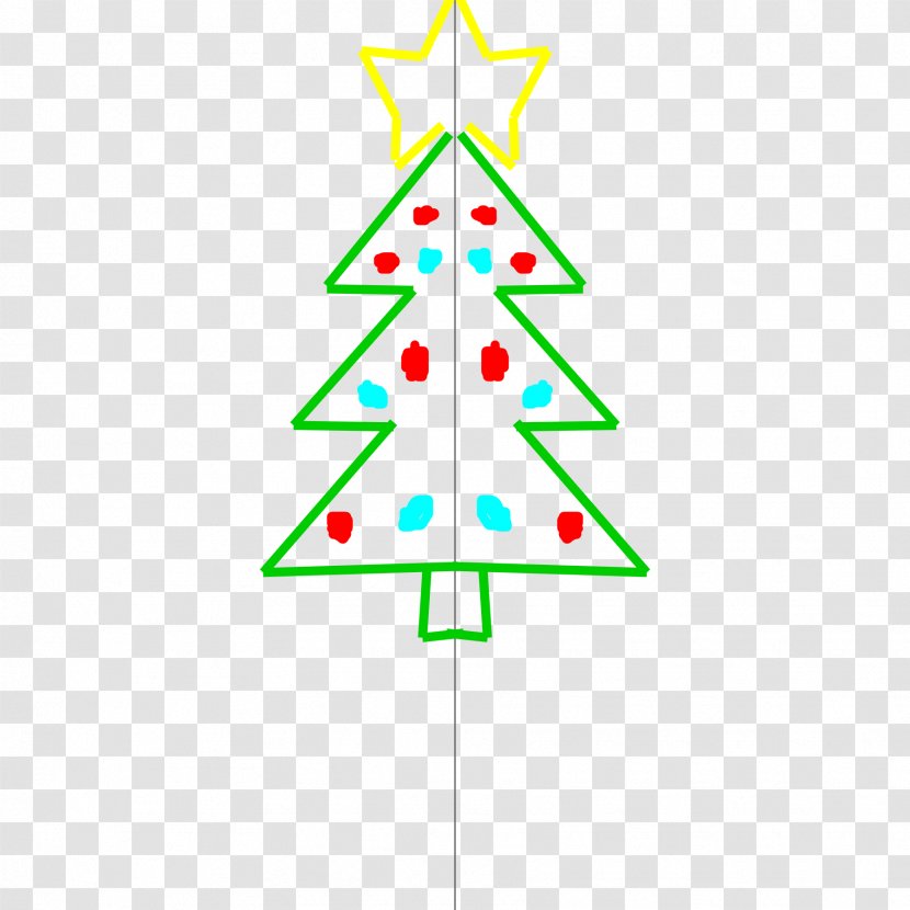 Christmas Ornament Tree Decoration Triangle - Fir - Symmetry Transparent PNG