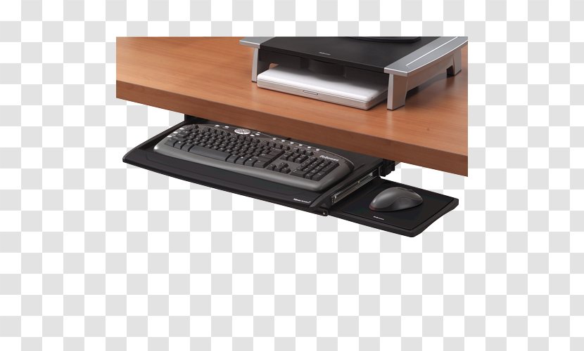 Computer Keyboard Mouse Fellowes Office Suites Deluxe Drawer Brands - Human Factors And Ergonomics Transparent PNG