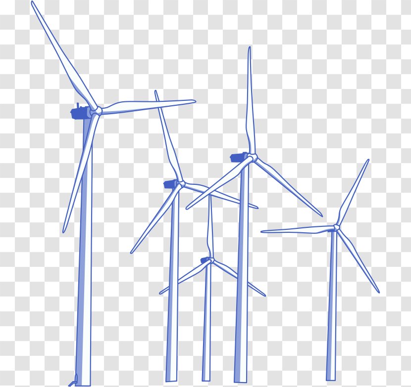 Wind Farm Turbine Power Clip Art - Weather Vane - Cliparts Transparent PNG