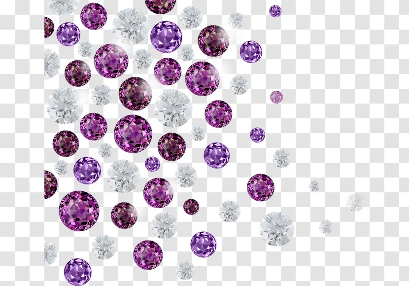 Diamond Purple Hair Iron Gemstone - Logo - Cool Transparent PNG