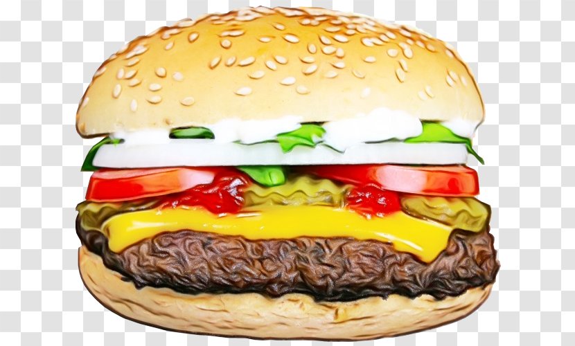 Cheeseburger Whopper Veggie Burger Buffalo Junk Food - Original Chicken Sandwich Transparent PNG