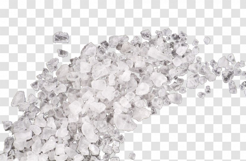 Black And White Crystal Diamond Body Piercing Jewellery - Coarse Salt Transparent PNG
