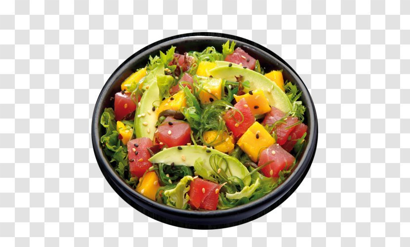 Greek Salad Sushi Israeli Vegetarian Cuisine Onigiri - Teppanyaki - Chirashi Sashimi Bowl Transparent PNG