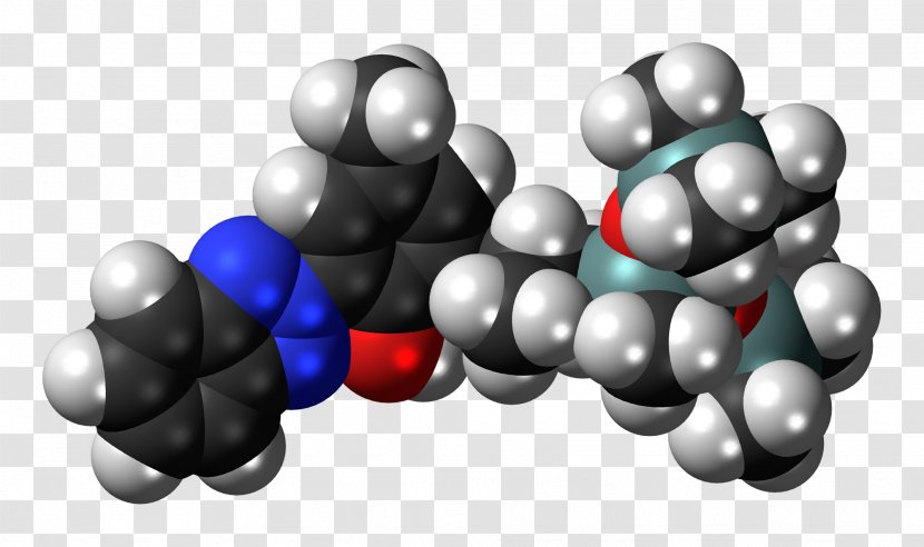 Sunscreen Drometrizole Trisiloxane Molecule Space-filling Model Organic Compound - Biogas Transparent PNG